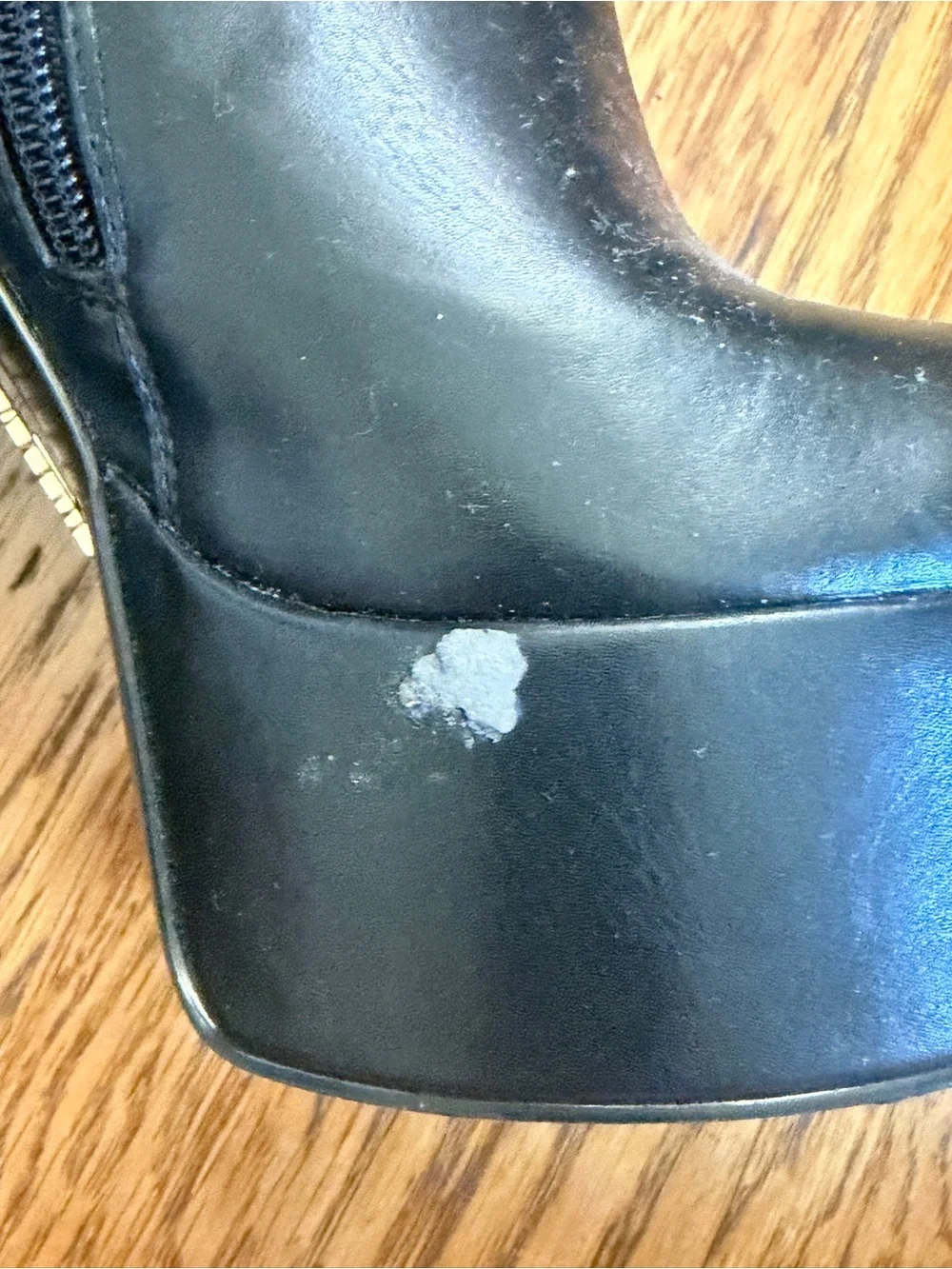 Black Platform Block Heel Ankle Boots - Women's